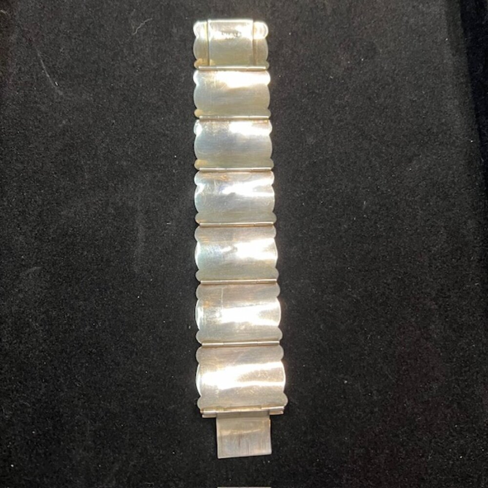 925 Sterling Silver Vintage Siam Niello Hindu Bracelet - Picture 4 of 7